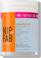 Nip+Fab Glycolic Fix Daily Cleansing Pads Xxl 100τμχ