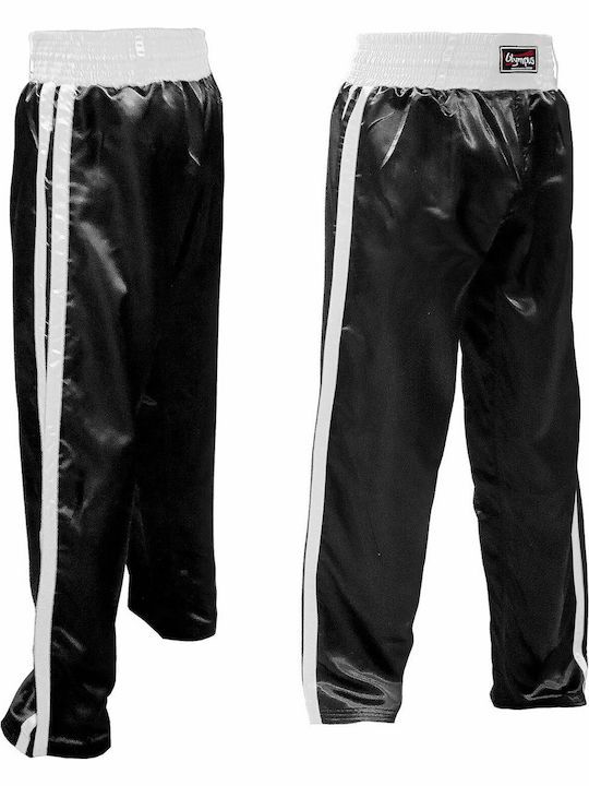 Olympus Sport Ενηλίκων Παντελόνι Kick Boxing Μαύρο Kickboxing Pants Black/Blue