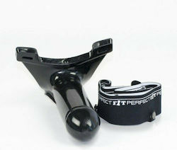 Perfect Fit Brand Armour Knight XL Strap On Harness with Dildo in Black Color