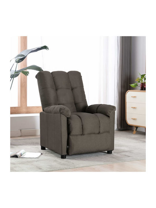 Fotoliu Relax Masaj cu Puf Taupe 74x99x102cm