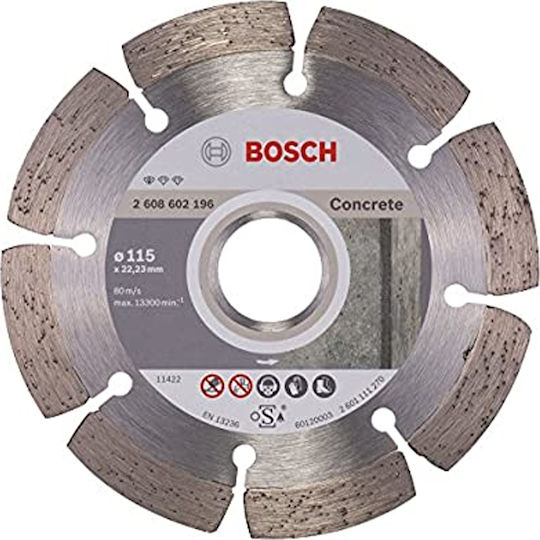 Bosch Diamond Cutting Disc for Concrete Cutting Disc Construction Materials Hole Diameter 115mm 1pcs