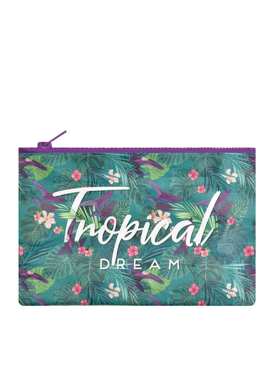 Legami Milano Toiletry Bag Tropical Dream in Multicolour color 21.5cm