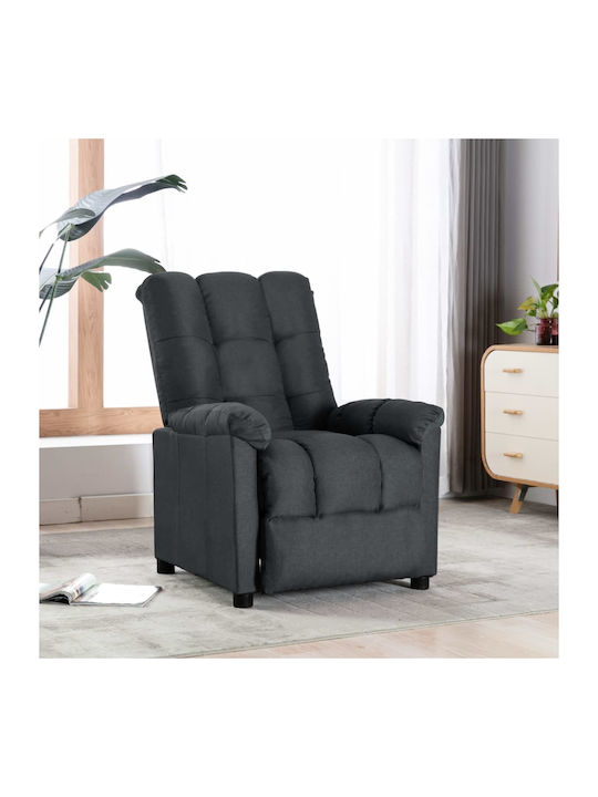 Πολυθρόνα Relax με Υποπόδιο Σκούρο Γκρι 74x99x1...