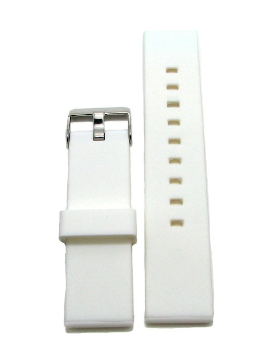 Tzevelion Rubber Strap White 20mm