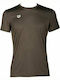 Arena Men's Athletic T-shirt Short Sleeve Brown