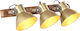 vidaXL Industrial Wall Lamp with E27 Bronze 65x25cm