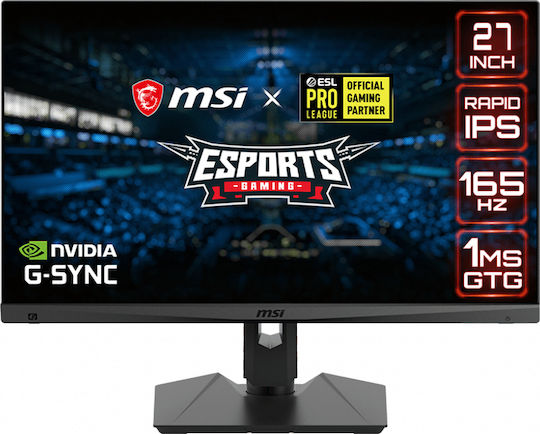 MSI Optix MAG274QRF-QD IPS Gaming Monitor 27" QHD 2560x1440 165Hz with Response Time 1ms GTG