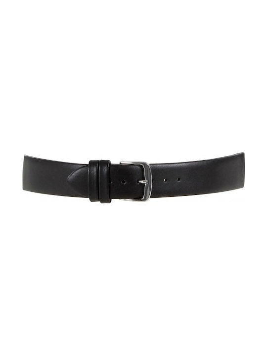 Tzevelion Leather Strap Black 18mm