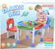 Blocks Desk Детско Бюро от Пластмаса Blue Toys