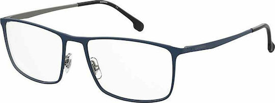 Carrera Metal Eyeglass Frame with Titanium Blue CARRERA 8857 PJP