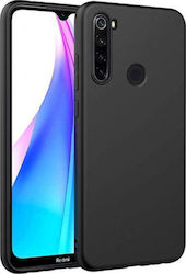 Sonique Liquid Umschlag Rückseite Silikon Schwarz (Redmi Note 8) 46-61595