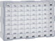 vidaXL Συρταριέρα Εργαλείων Plastic with 64 Stackable Sorters W52xD16xH37.5cm