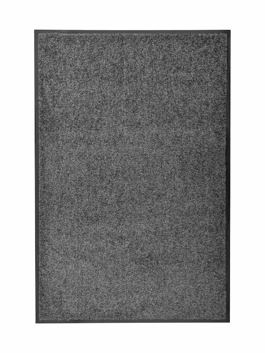 vidaXL Fußmatte Teppich mit rutschfester Unterlage Charcoal 60x90cm