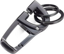 Troika Metallic Black Wallet Keychain Troika Metallic Black Wallet Keychain