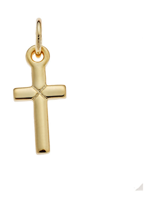 Senza Women's Cross from Gold Plated Silver