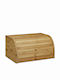 Relaxdays Bread Box with Lid made of Bamboo Brown 40.5x28x21cm