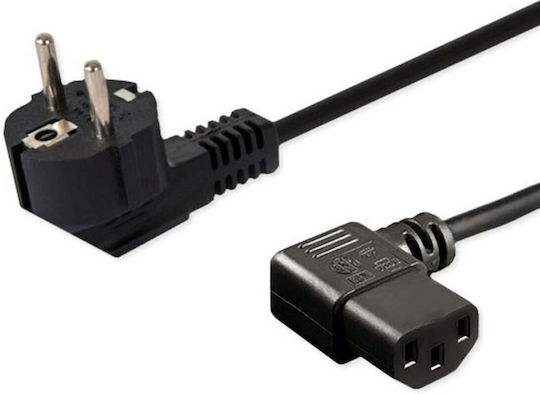 Savio Schuko - IEC C13 Cable 1.8m Μαύρο CL-116