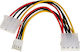 Akyga 4-Pin Molex - 4-Pin Molex Cable 0.15m Πολύχρωμο AK-CA-14
