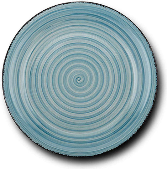 Nava Lines Faded Blue Πιάτο Ρηχό Κεραμικό Faded Blue με Διάμετρο 27cm