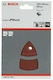Bosch C430 Φύλλο Λείανσης Δέλτα K120 με Τρύπες 62x102mm Σετ 10τμχ