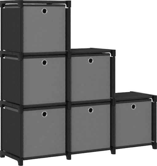 Black Bookcase 103x30x72.5 cm