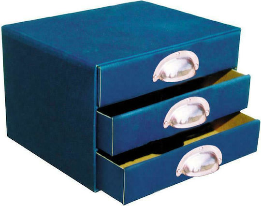 Next Paper Desktop Drawer 3 Positions 17x20x25cm Blue Classic