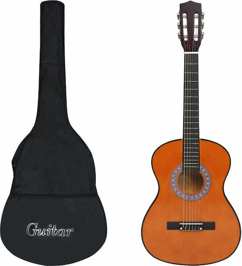 vidaXL Κλασική Κιθάρα 3/4 Παιδική with Bag Dark Wood