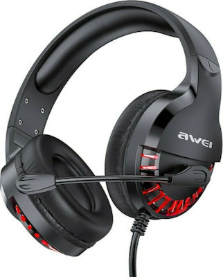 Awei ES-770i Über Ohr Gaming-Headset mit Verbindung 3,5mm / USB Schwarz