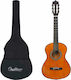 vidaXL Kids Classical Guitar 1/2 with Bag Dark Wood