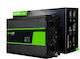Green Cell Modified Sine Inverter Αυτοκινήτου Τροποποιημένου Ημιτόνου 1500W για Μετατροπή 12V DC σε 230V AC με 1xUSB