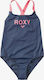 Roxy Lets Get Salty Kids Swimwear One-Piece Navy Blue