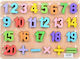 Holz Kinder Steckpuzzle Zahlen 25pcs Blue Toys