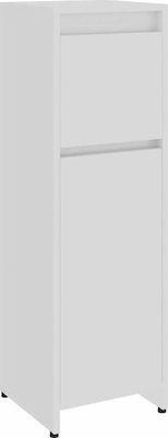 vidaXL Floor Bathroom Column Cabinet L30xD30xH95cm White