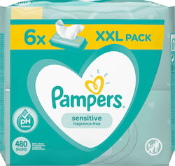 Pampers Sensitive fără Alcool & Parfum 6x80buc