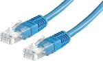 Powertech U/UTP Cat.5e Καλώδιο Δικτύου Ethernet 0.5m Μπλε