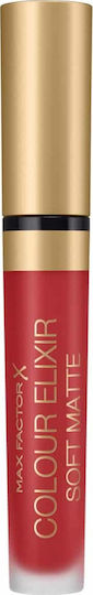 Max Factor Colour Elixir Soft Matte Υγρό Κραγιόν Matte 030 Crushed Ruby 4ml