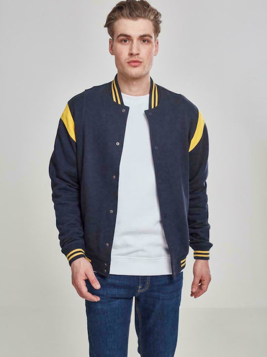 Urban Classics College Winter Jacket Bomber Navy Blue