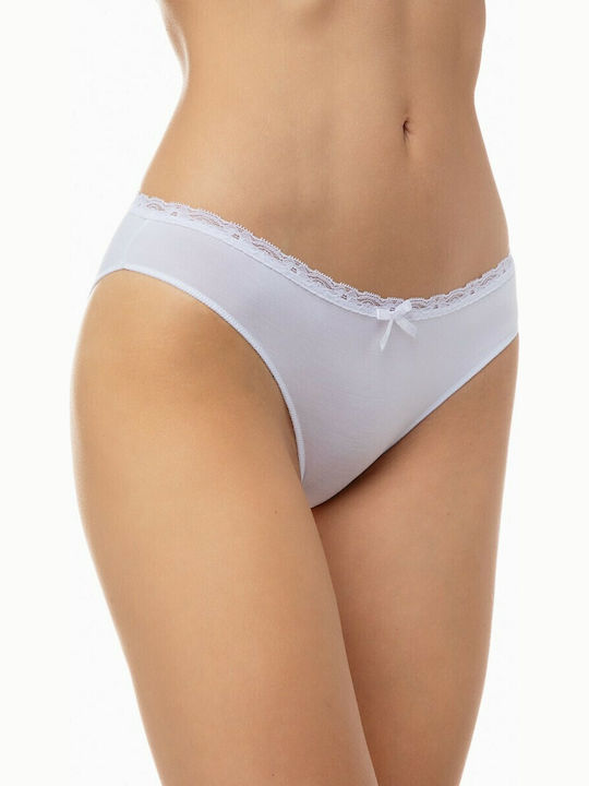 Minerva Fimelle Femei Slip 2Pack Albe
