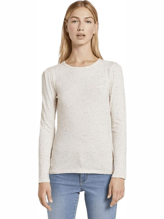 Tom Tailor Damen Langarm Pullover Beige