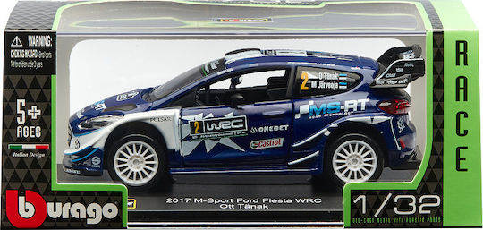 Bburago 1:32 Race 2017 M-Sport Ford Fiesta WRC Ott Tanak Toy Car 1
