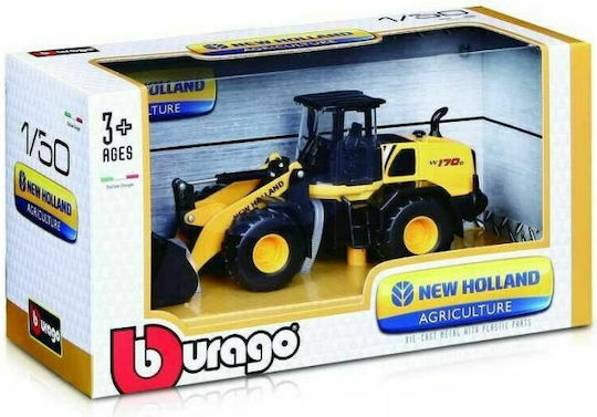 Bburago New Holland Construction Трактор Мащаб 1:50 Селскостопански За 3+ Години