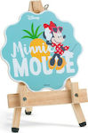 Christening Favor with Easel Minnie Tropical made of Wood