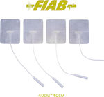 FIAB SpA Sticker Physiotherapy Electrode Tens L4xW4cm 4pcs