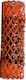 Lockenwickler Drahtgitter-Roller 17mm in Orange Farbe 12Stück