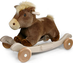 Avra Toys Rocking Toy Horse for 18++ months with Music & Wheel Brown