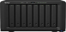 Synology DiskStation DS1821+ NAS Tower with 8 Number of Spit for HDD/M.2/SSD and 4 Ethernet Port