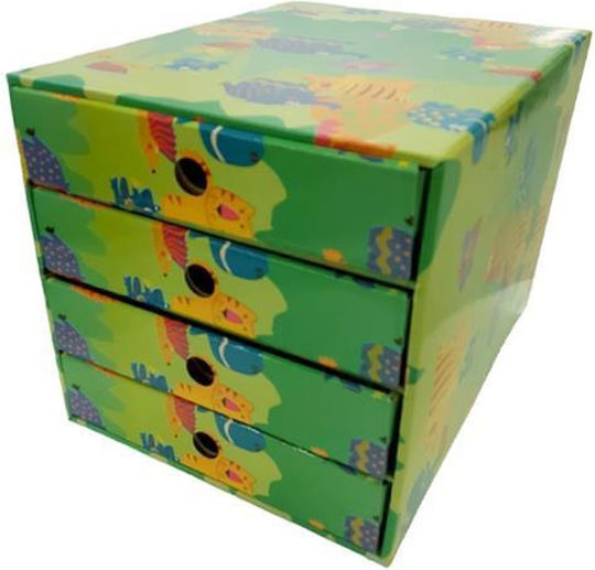 Next Paper Desktop Drawer 4 Positions 24.7x31.5x24.2cm Multicolour Animals Animals