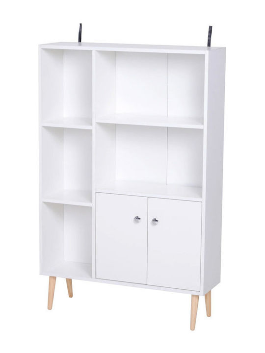 Bookcase 80x23.5x118cm White