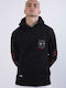 Rule The World Sweatshirt mit Kapuze Schwarz