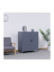 Dublu-Foi Dulap Metalic Galvanizat Cu Δin Posibilitatea De Blocare Cu 2 Rafturi Antracit Mat 90x45x101 Cm